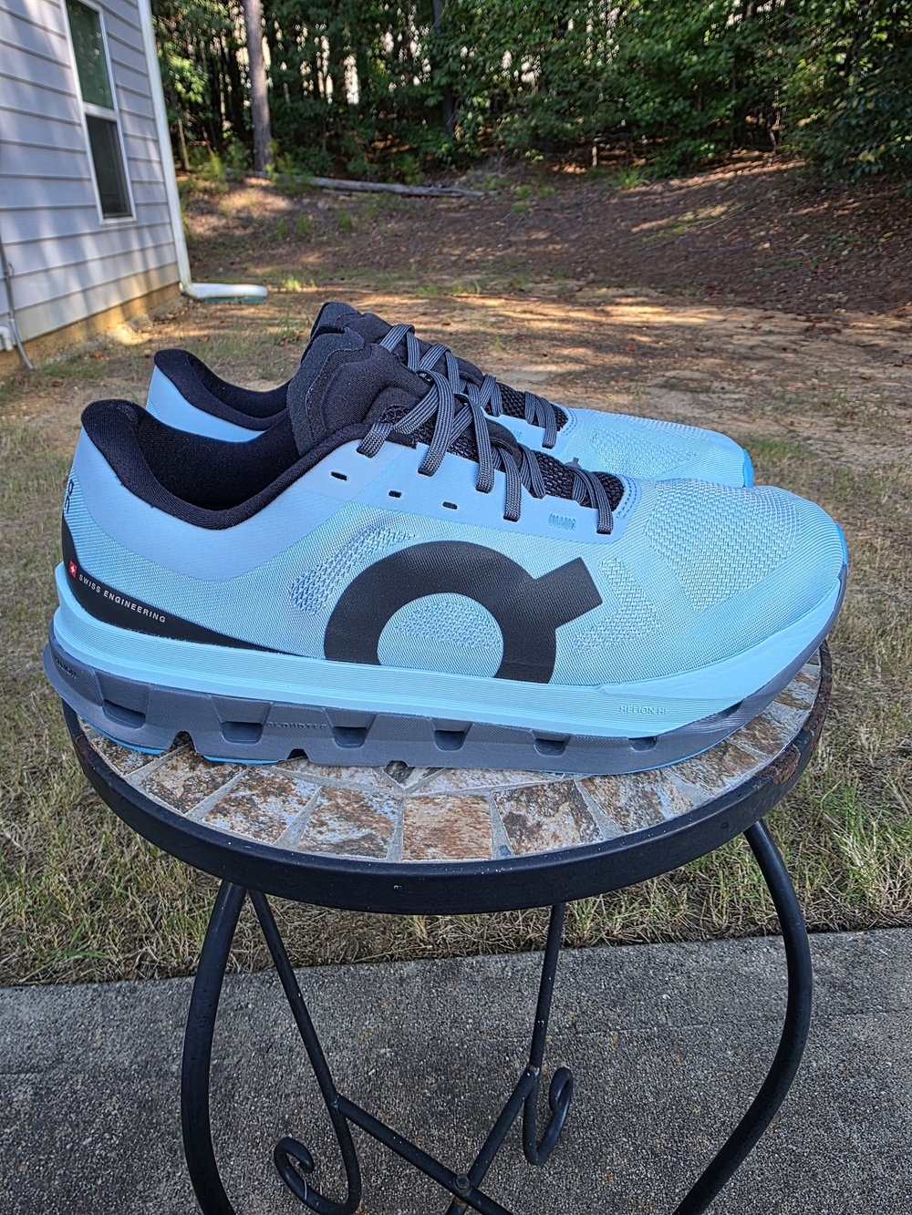 On Cloudflow 5 3MF10113306 Arctic/Stone Running Shoes Sneaker Men Sz 11 Worn 1x